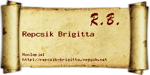 Repcsik Brigitta névjegykártya